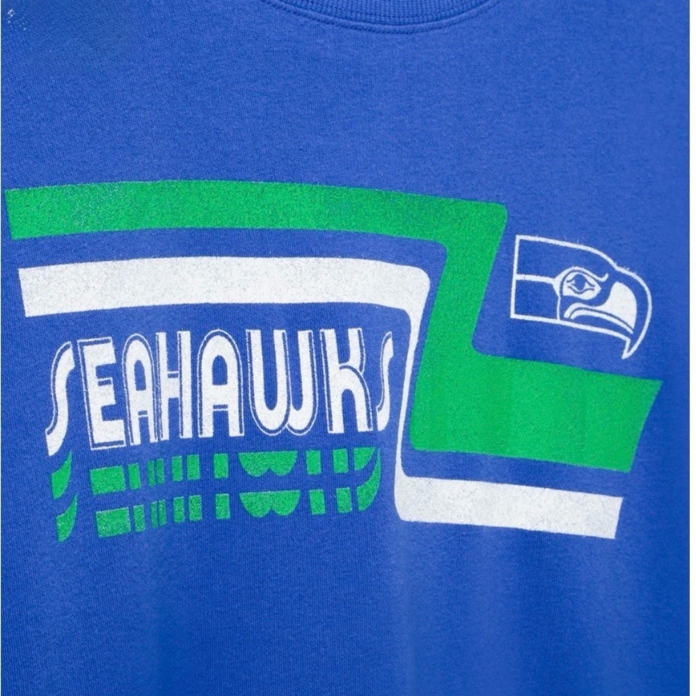 Blue Seahawks Cropped Sweatshirt - Picture 4 of 4